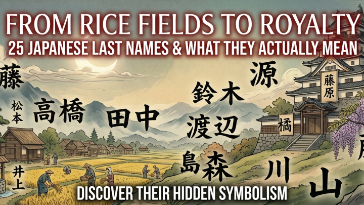From Rice Fields to Royalty: 25 Japanese Last Names and What They Actually Mean