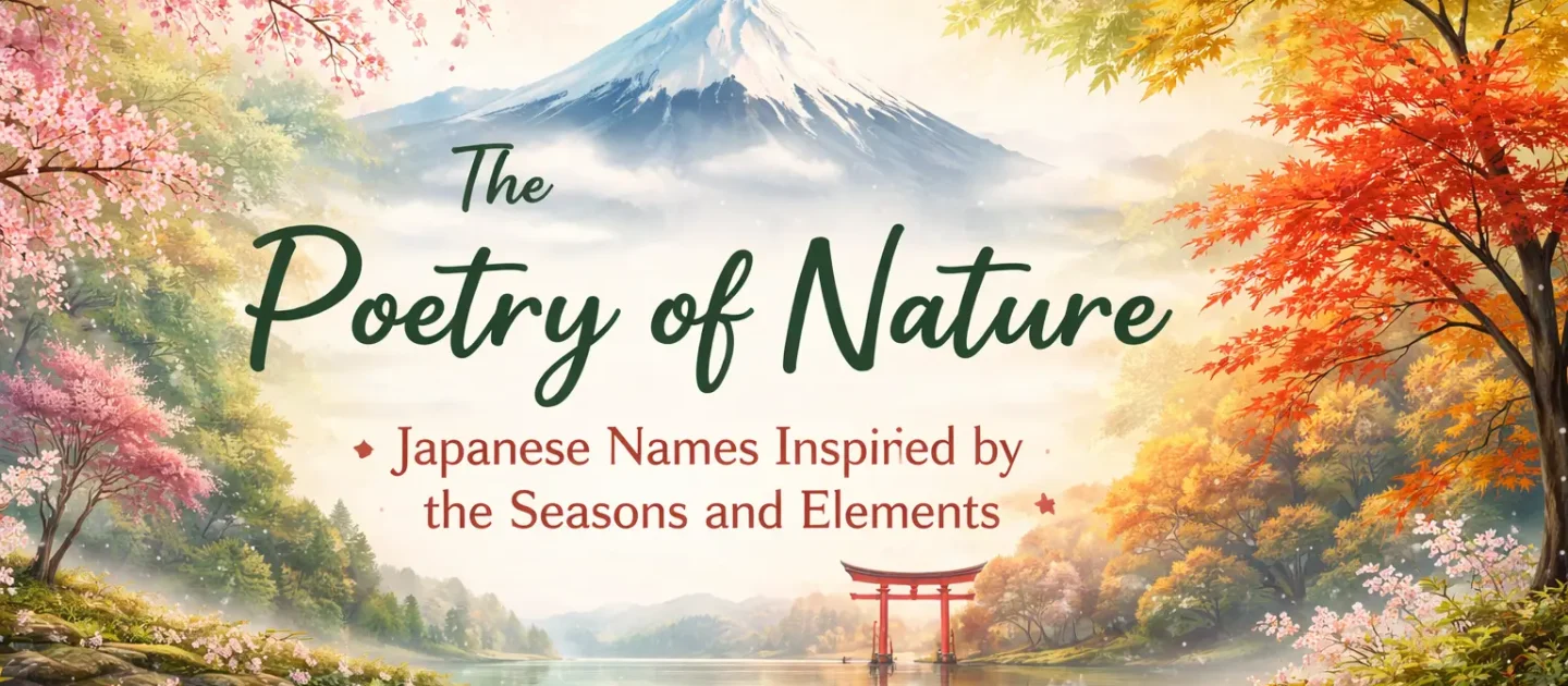 The Poetry of Nature: Japanese Names Inspired by the Seasons and Elements