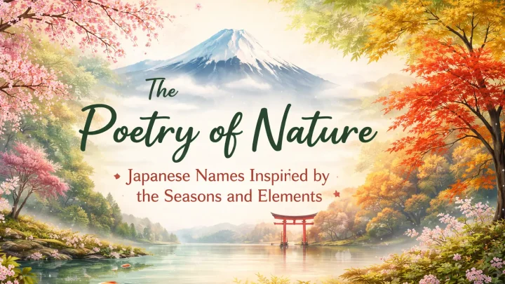 The Poetry of Nature: Japanese Names Inspired by the Seasons and Elements