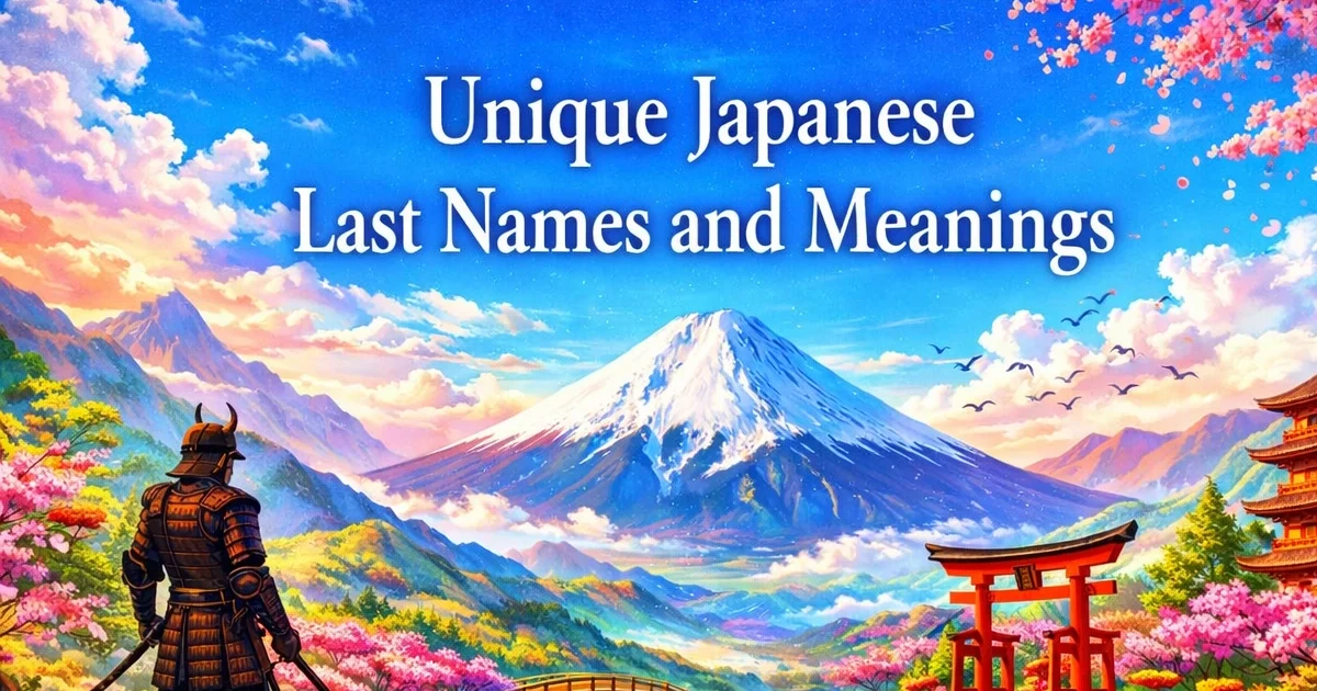 100+ Unique Japanese Last Names and Meanings (Rare & Powerful)