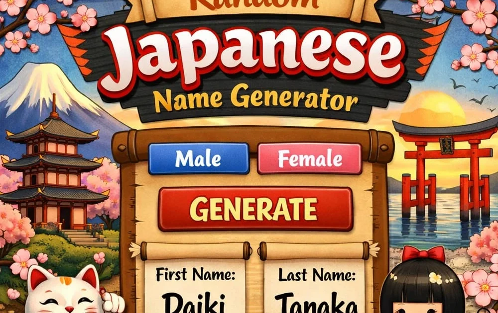 100+ Random Japanese Name Generator: Unique Names for Creative Projects