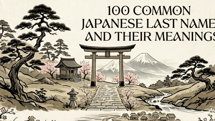 100+ Beautiful Common Japanese Last Names and Their Meanings