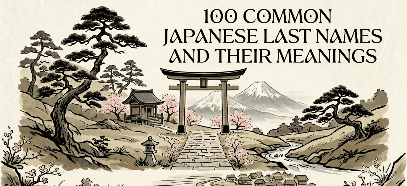 100+ Beautiful Common Japanese Last Names and Their Meanings