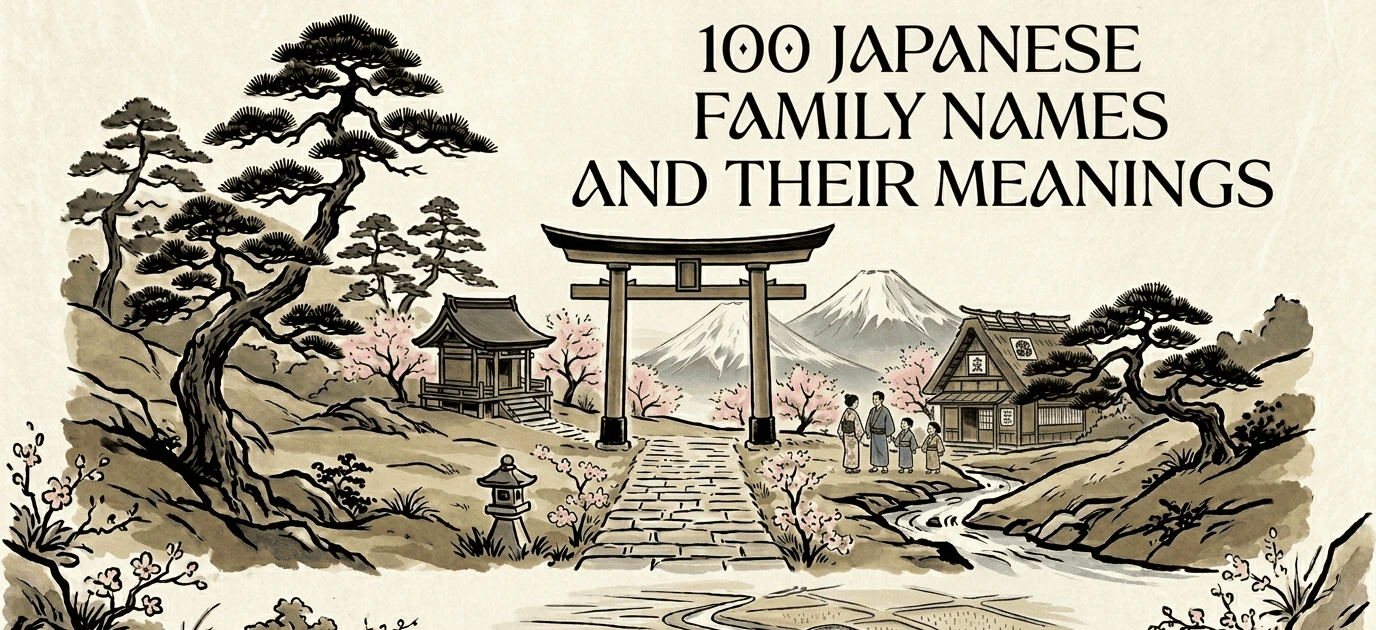 100+ Best japanese family names with meanings and origins