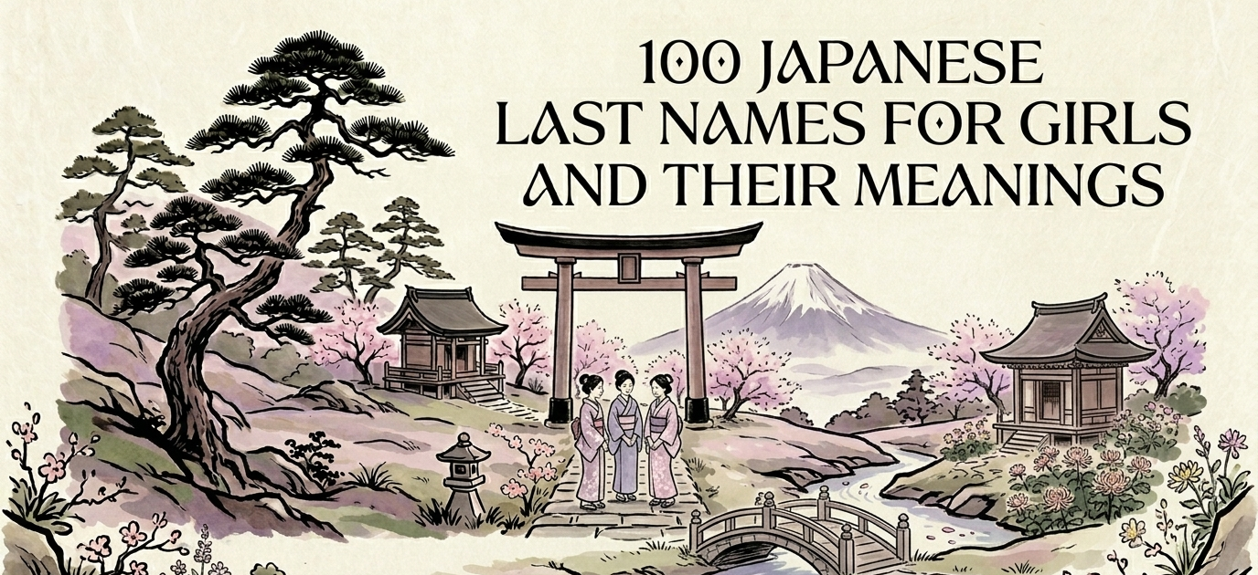 100 japanese last names for girls and their meanings