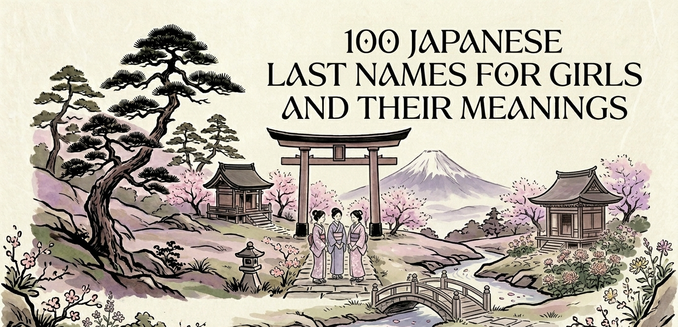 100 japanese last names for girls and their meanings