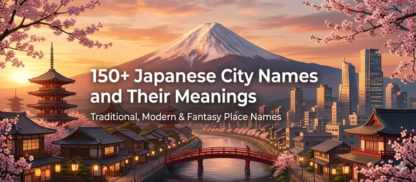 150+ Japanese City Names and Their Meanings: Traditional, Modern & Fantasy Place Names