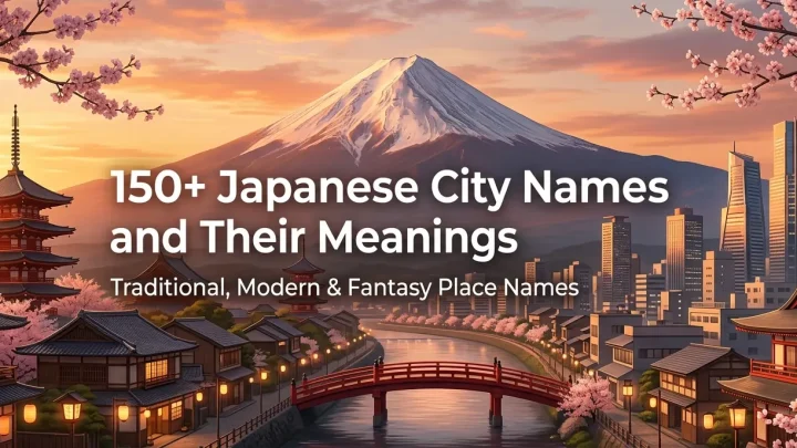150+ Japanese City Names and Their Meanings: Traditional, Modern & Fantasy Place Names