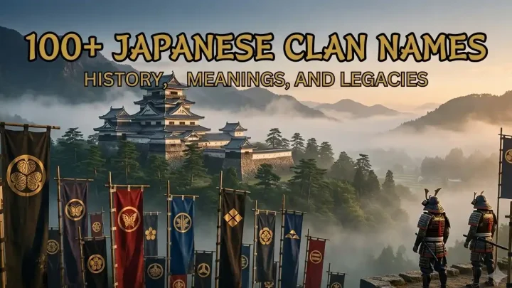 100 Strong Japanese Clan Names and Their Meanings