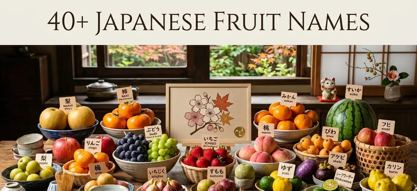40+ Japanese Fruit Names with Authentic Meanings and Word Ideas