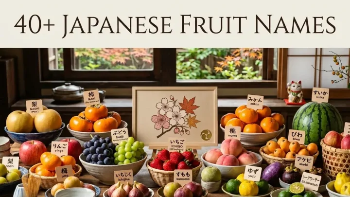40+ Japanese Fruit Names with Authentic Meanings and Word Ideas