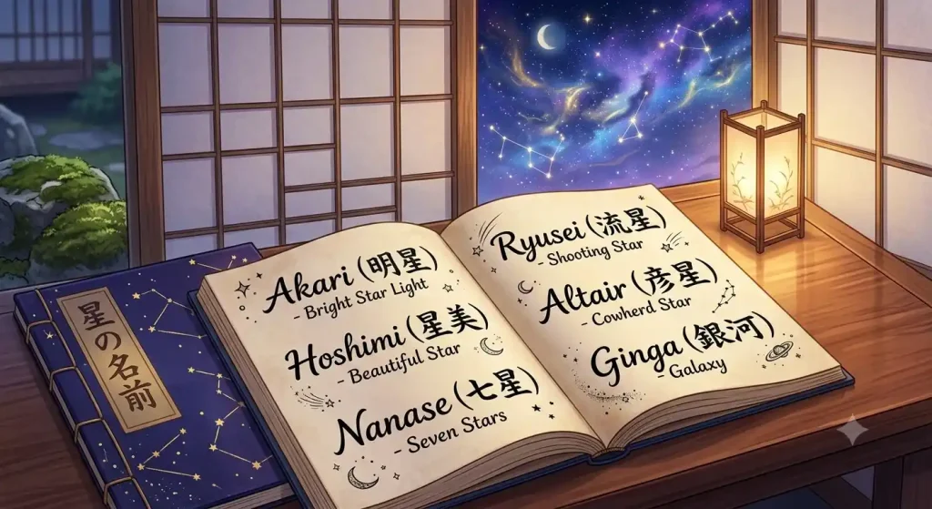 japanese names meaning star
