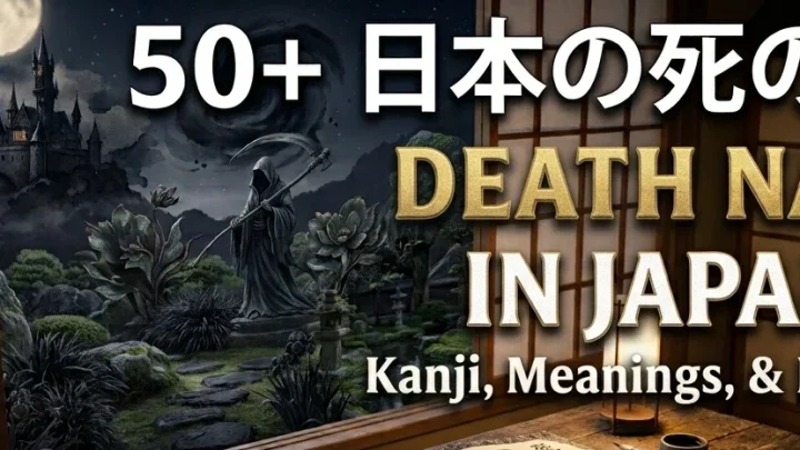 50+ Death Names in Japanese:Meanings, Kanji, & Mythological Origins